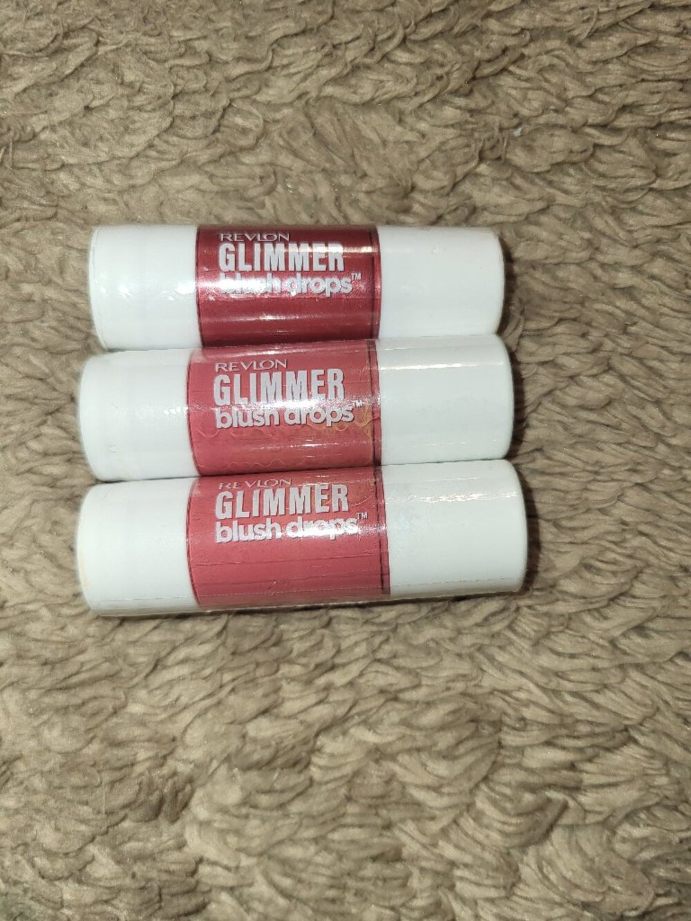 Revlon Glimmer Blush Drops 3 Total New Unopened